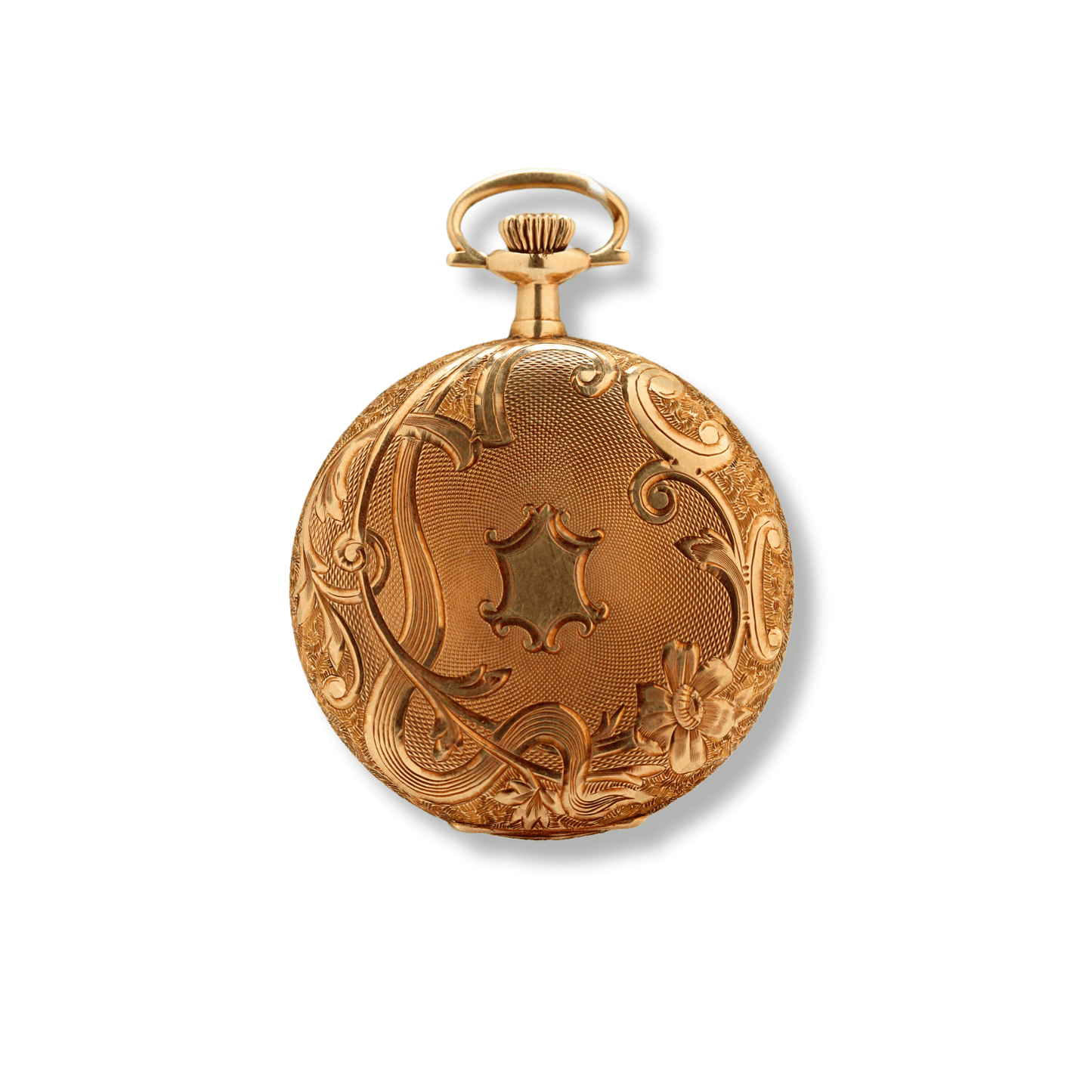 Waltham Riverside Full Hunter Gold Pocket Watch Closed View