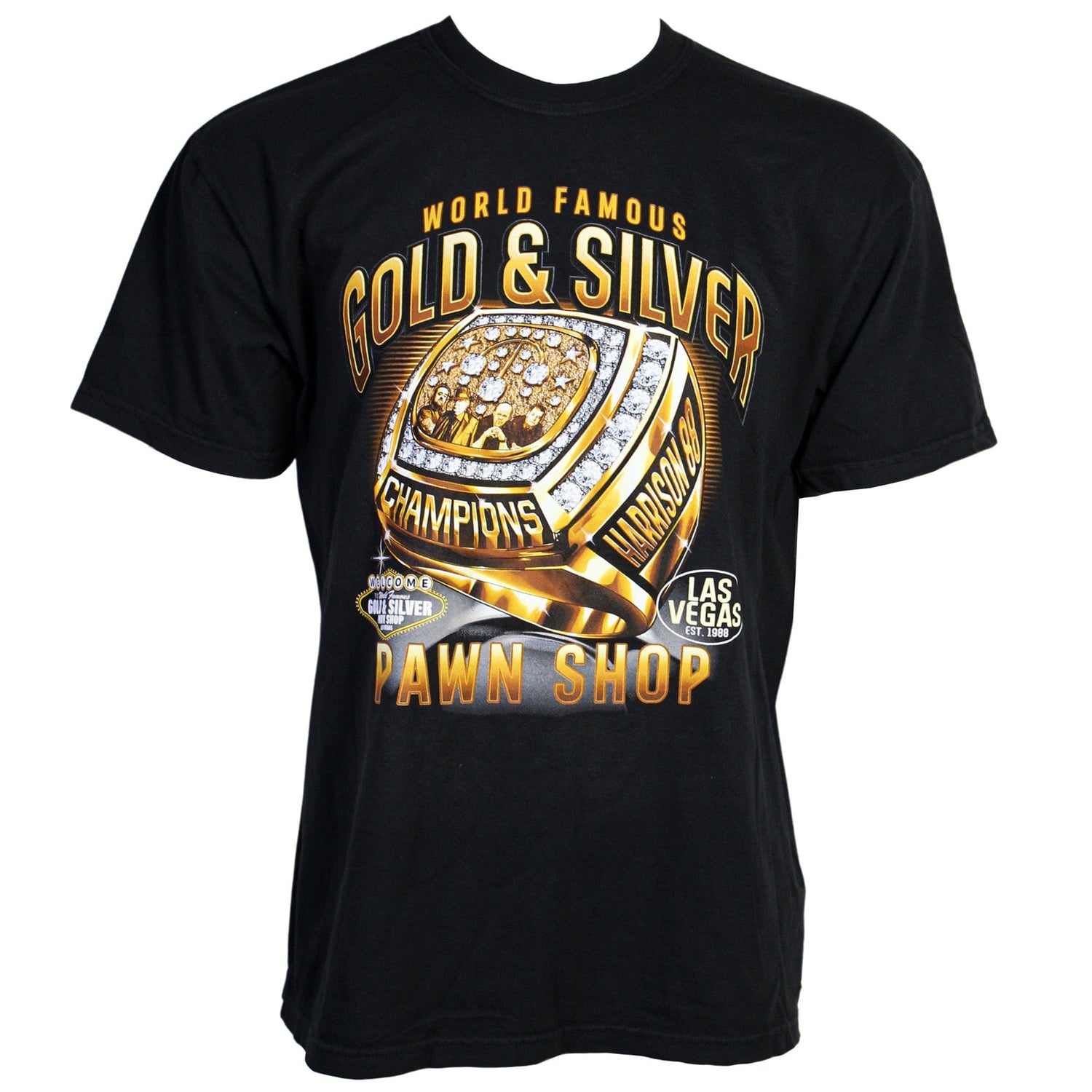 World Famous Gold & Silver Pawn Shop Championship Ring T-Shirt  Extra