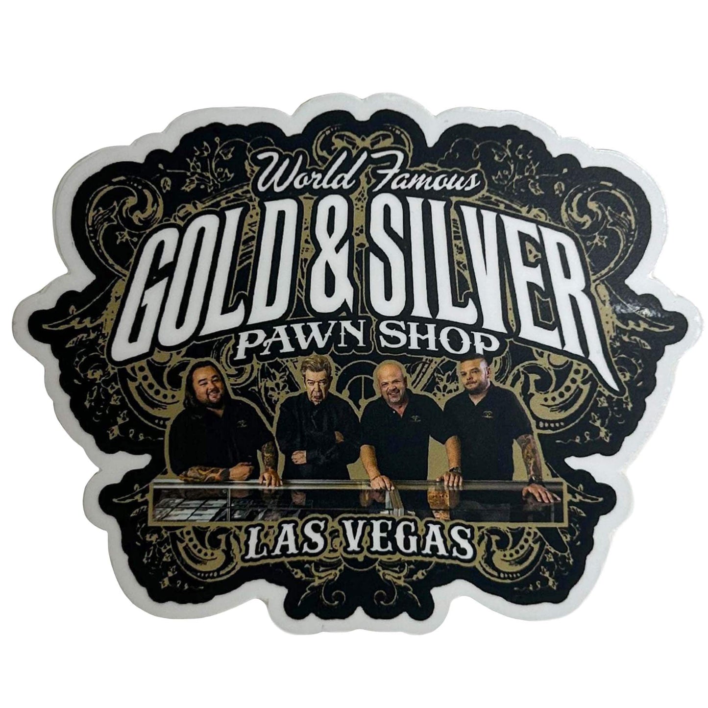 World Famous Gold & Silver Pawn Shop The Guys Sticker ZOOM