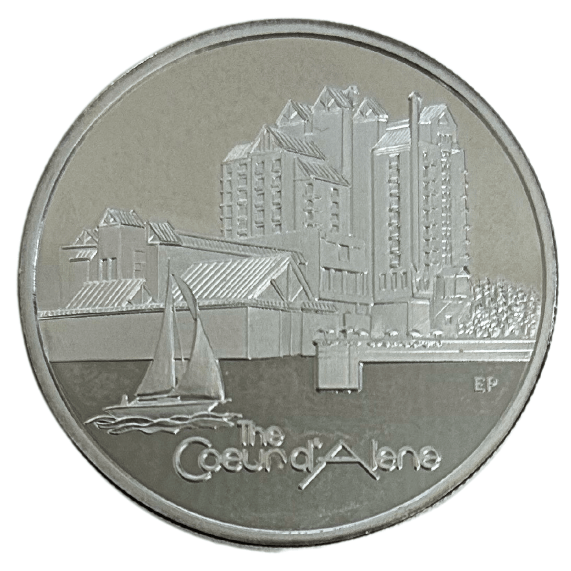 World's Longest Floating Boardwalk 1 Troy Oz .999 Fine Silver Coin Back 