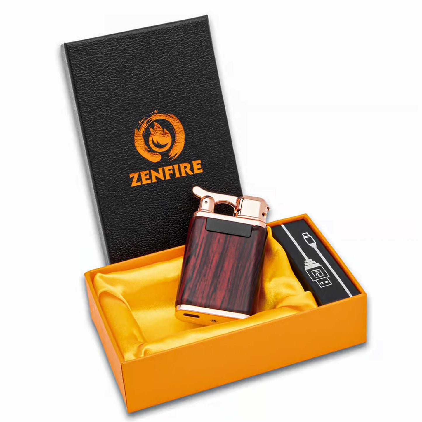 Zenfire Double Arc USB Rechargeable Lighter Details