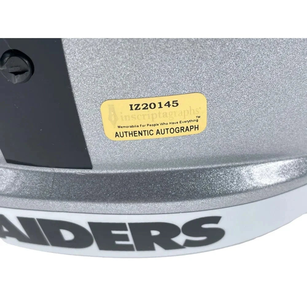 Alec Ingold Signed Las Vegas Raiders FS Helmet Inscribed COA Autographed Helmet Inscriptagraphs Memorabilia