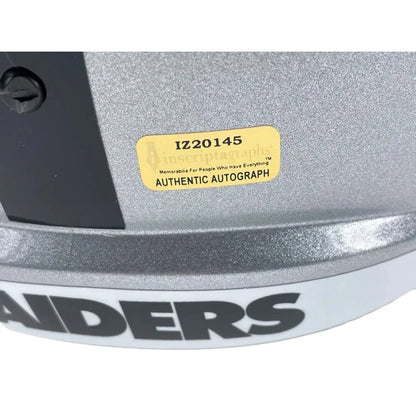 Alec Ingold Signed Las Vegas Raiders FS Helmet Inscribed COA Autographed Helmet Inscriptagraphs Memorabilia