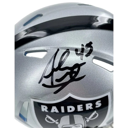 Alec Ingold Signed Las Vegas Raiders Mini Helmet Inscribed COA Autographed Oakland Helmet Inscriptagraphs Memorabilia