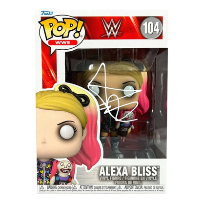 Alexa Bliss Signed Funko Pop #104 COA JSA WWE Autographed Funko Pop Inscriptagraphs Memorabilia