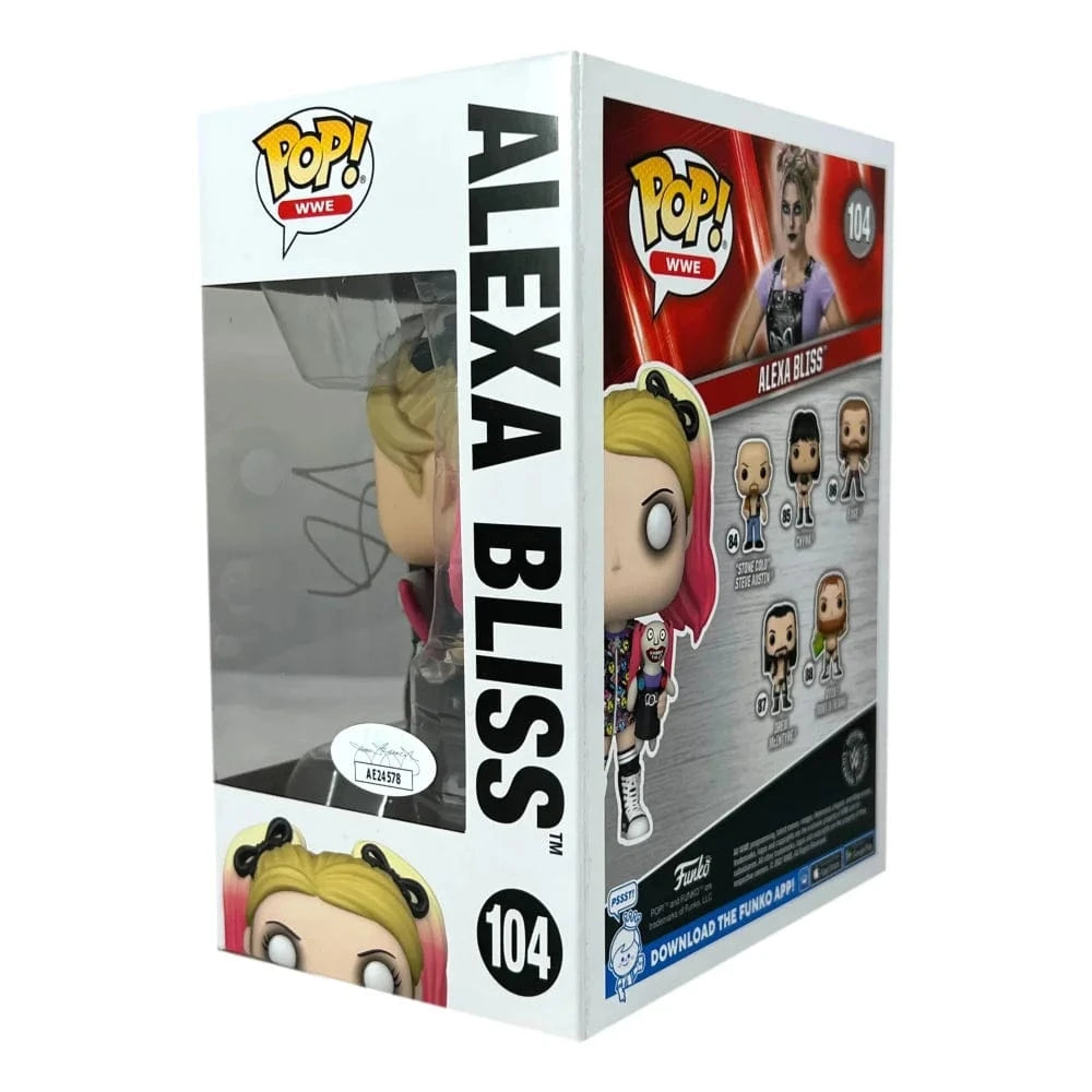 Alexa Bliss Signed Funko Pop #104 COA JSA WWE Autographed Funko Pop Inscriptagraphs Memorabilia