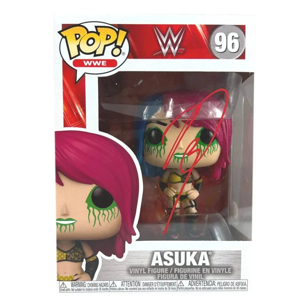 Asuka Signed Funko Pop #96 COA JSA WWE Princess Kana Autograph Funko Pop Inscriptagraphs Memorabilia