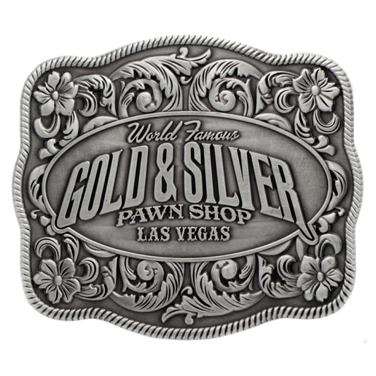 Gold & Silver Pawn Shop Belt Buckle Gold & Silver Pawn Shop