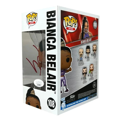 Bianca Belair Signed Funko Pop #108 COA JSA WWE Binky Blair Autographed Funko Pop Inscriptagraphs Memorabilia