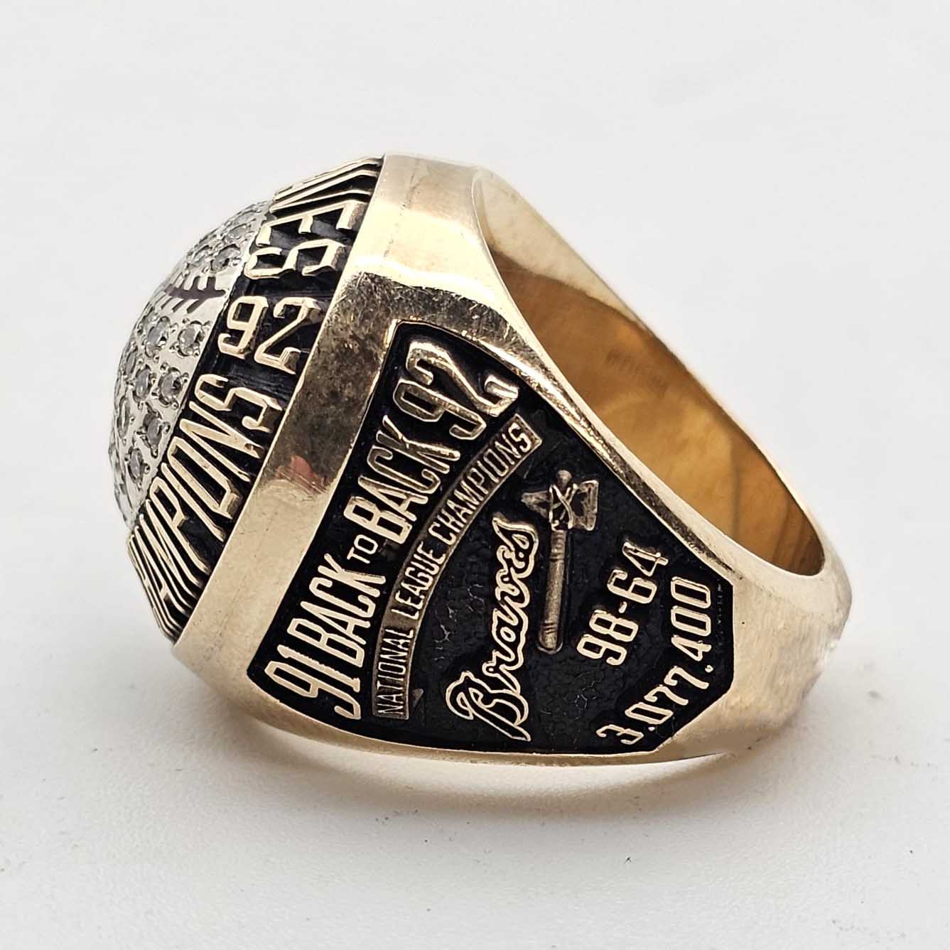 1992 Atlanta Braves National League Championship Ring