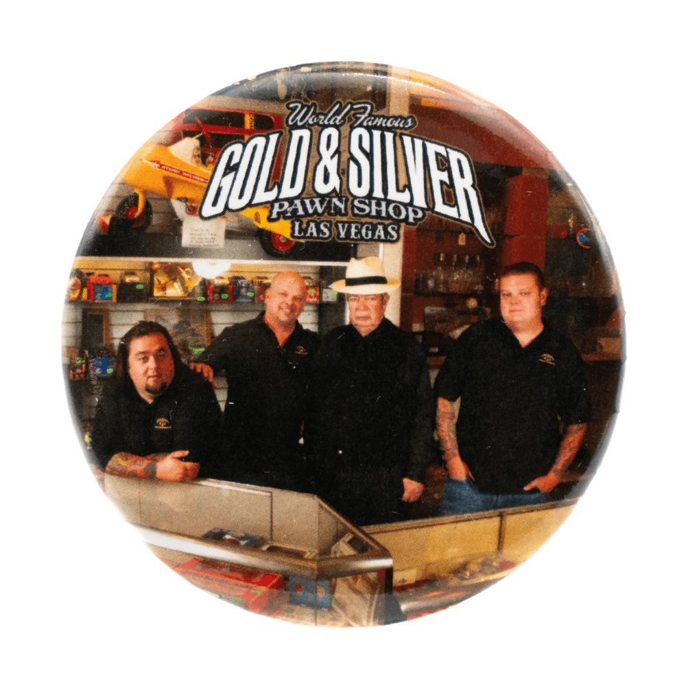 Gold and Silver Pawn Shop Button Pins Gold & Silver Pawn Shop