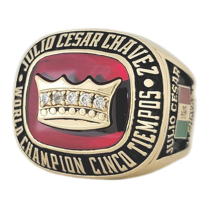 Julio Caesar Chavez 5 Time World Champion Ring