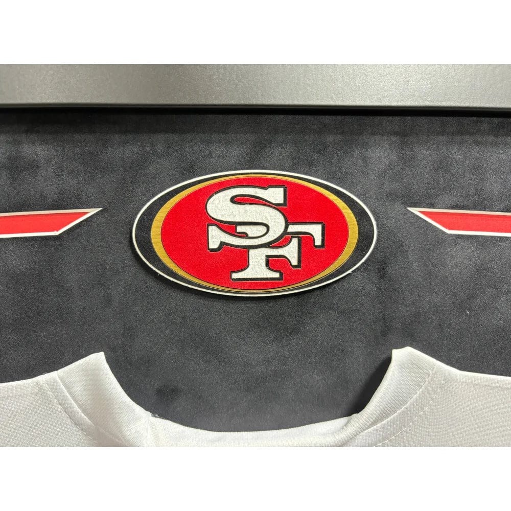 Christian Mccaffrey Autographed San Francisco 49ers Jersey Framed BAS Signed Niners framed jersey Inscriptagraphs Memorabilia