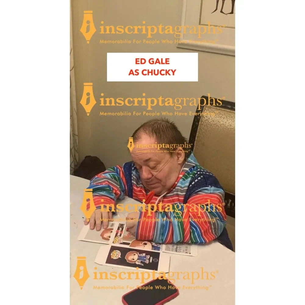 Chucky Funko Pop #56 Signed X3 Ed Gale Alex Vincent Edan Gross JSA COA Autographed Child's Play Funko Pop Inscriptagraphs Memorabilia