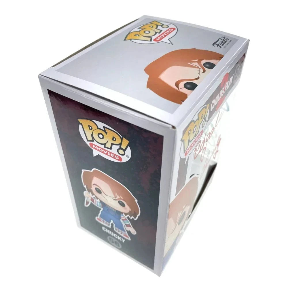 Chucky Funko Pop #56 Signed X3 Ed Gale Alex Vincent Edan Gross JSA COA Autographed Child's Play Funko Pop Inscriptagraphs Memorabilia