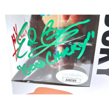 Chucky Funko Pop #56 Signed X3 Ed Gale Alex Vincent Edan Gross JSA COA Autographed Child's Play Funko Pop Inscriptagraphs Memorabilia