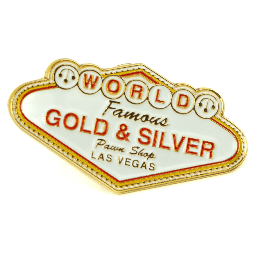 Gold & Silver Pawn Shop Commemorative Pins Gold & Silver Pawn Shop Gold & Silver Pawn Shop Commemorative Vegas Sign Pin
