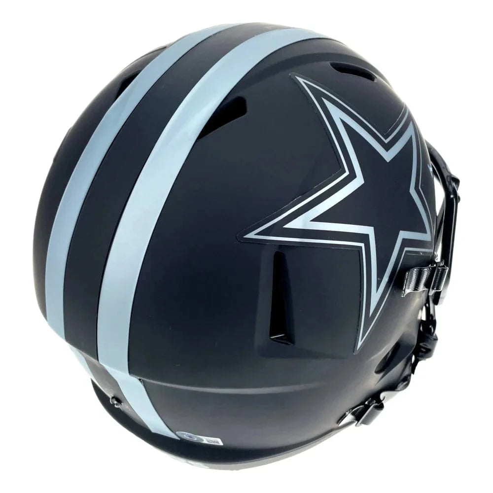 Dak Prescott Autographed Dallas Cowboys F/S Speed Eclipse Helmet BAS Signed Helmet Inscriptagraphs Memorabilia