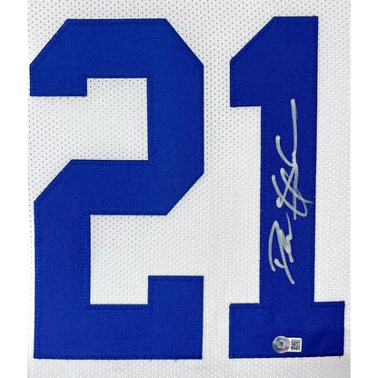 Deion Sanders Autographed Dallas Cowboys Jersey Framed BAS Signed Memorabilia framed jersey Inscriptagraphs Memorabilia