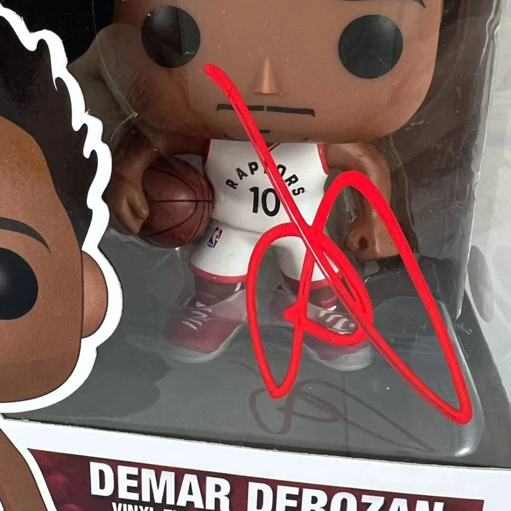 Demar Derozan Signed Vaulted Funko Pop #36 COA JSA Toronto Raptors Autographed Funko Pop Inscriptagraphs Memorabilia