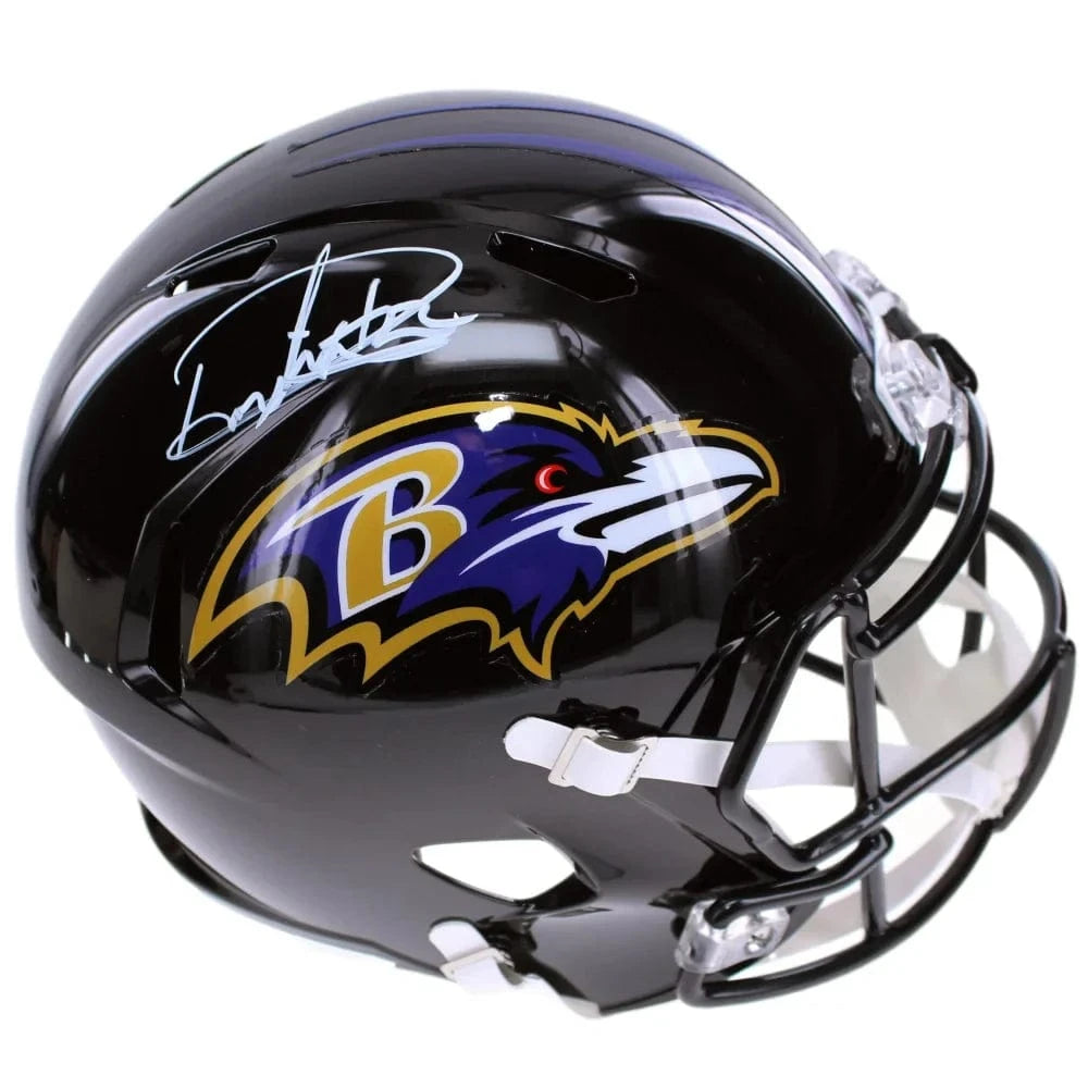 Derrick Henry Autographed Baltimore Ravens Full Size Speed Helmet BAS COA Signed Helmet Inscriptagraphs Memorabilia