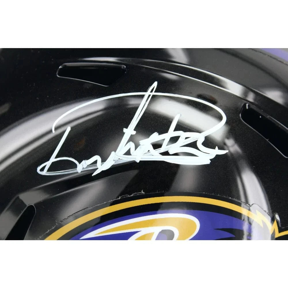 Derrick Henry Autographed Baltimore Ravens Full Size Speed Helmet BAS COA Signed Helmet Inscriptagraphs Memorabilia