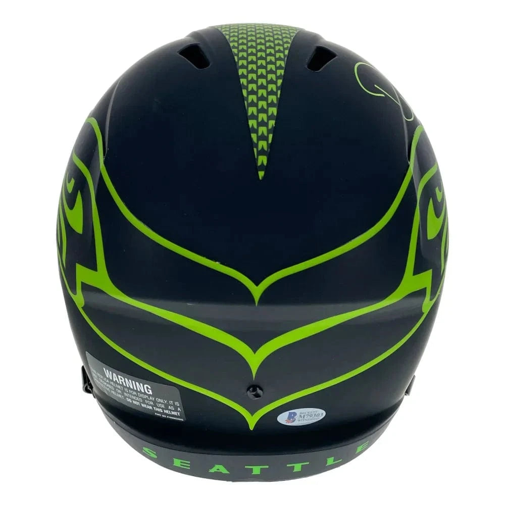 DK Metcalf Autographed Seattle Seahawks F/S Speed Eclipse Helmet BAS Signed D.k. Helmet Inscriptagraphs Memorabilia