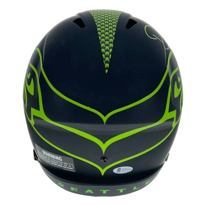 DK Metcalf Autographed Seattle Seahawks F/S Speed Eclipse Helmet BAS Signed D.k. Helmet Inscriptagraphs Memorabilia