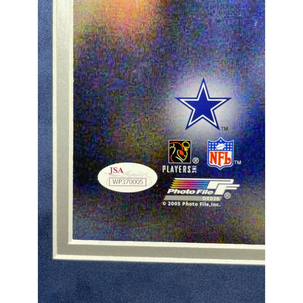 Emmitt Smith Autographed Dallas Cowboys 16x20 Photo Framed Signed BAS Prova Framed Photo Inscriptagraphs Memorabilia