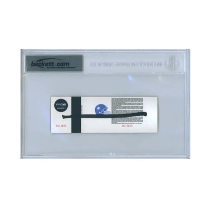 Emmitt Smith Signed Dallas Cowboys Rushing Record Breaking Ticket 10/27/02 BAS 10 Autograph Ticket Inscriptagraphs Memorabilia