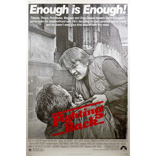 Fighting Back: Original Bus Stop Poster, 1982 Art G S Pawn