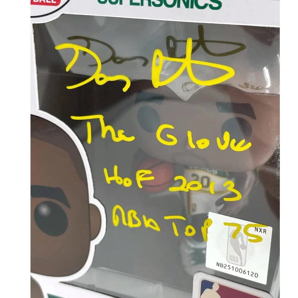 Gary Payton Autographed Funko Pop Seattle Sonics Inscribed #80 JSA COA Signed Funko Pop Inscriptagraphs Memorabilia