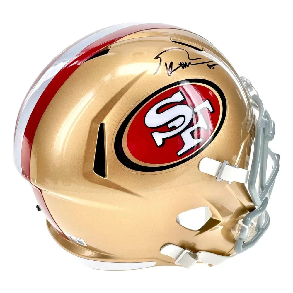 George Kittle Autographed San Francisco 49ers Full Size Speed Helmet BAS Signed Helmet Inscriptagraphs Memorabilia