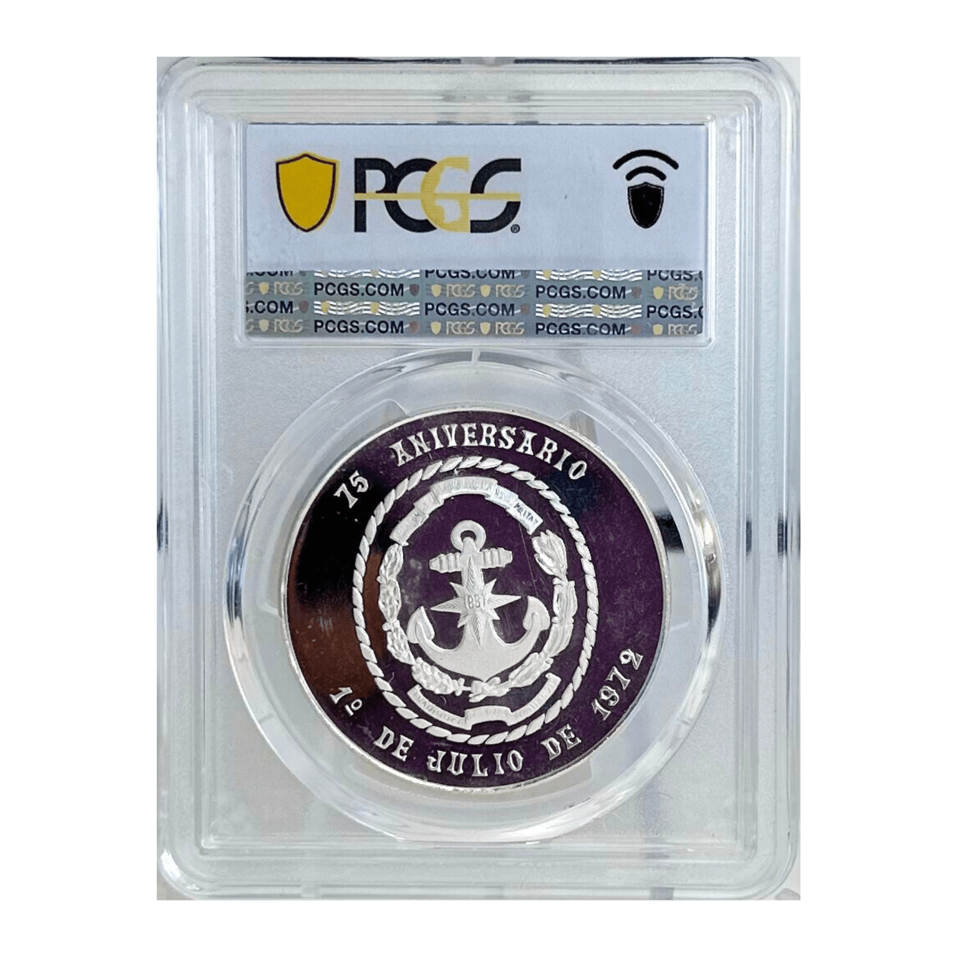 1972-Mo PCGS MS66 Mexico Naval Military School Veracruz, 75th Anniversary AG Medal Gold & Silver Pawn Shop