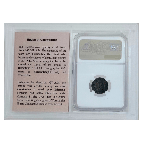 House of Constantine ROMAN EMPIRE AE3 (BI Nummus) MS Caesar Crispus, AD 316-326 Gold & Silver Pawn Shop