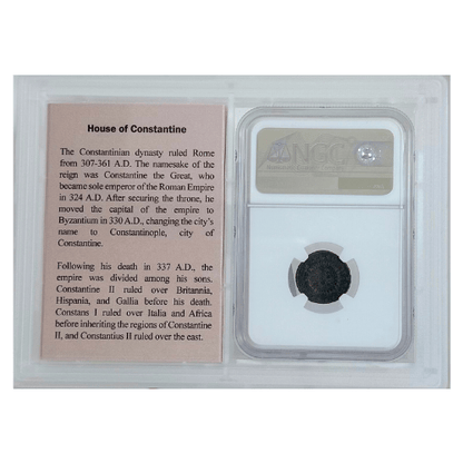 House of Constantine ROMAN EMPIRE AE3 (BI Nummus) MS Caesar Crispus, AD 316-326 Gold & Silver Pawn Shop