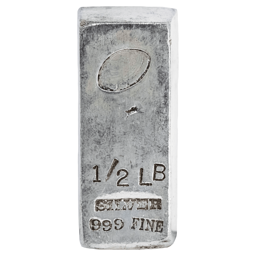 1/2 lb .999 Fine Silver Poured Bar 8 Troy oz
Gold & Silver Pawn Shop