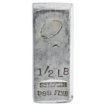 1/2 lb .999 Fine Silver Poured Bar 8 Troy oz
Gold & Silver Pawn Shop