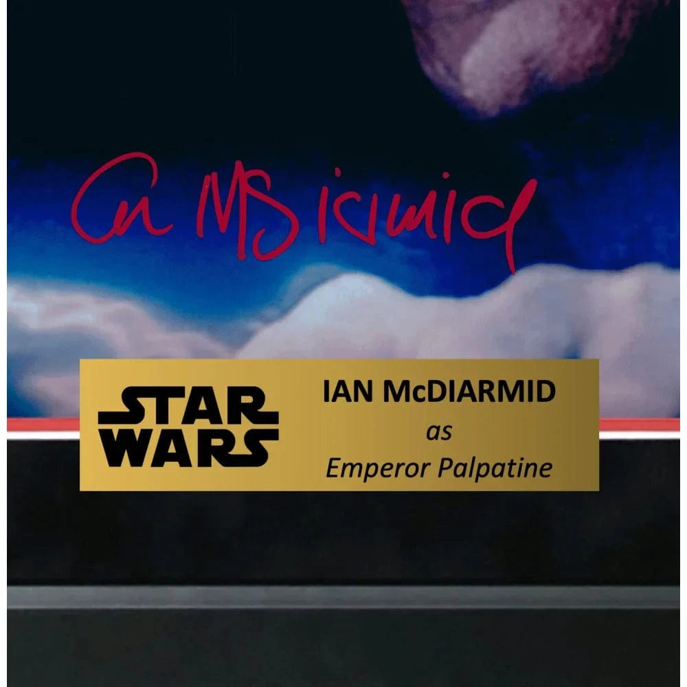 Ian McDiarmid Autographed 16x20 Photo #D/11 Star Wars Emperor Palpatine Framed JSA COA Electricity Funko Pop Inscriptagraphs Memorabilia