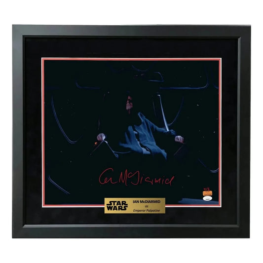 Ian McDiarmid Autographed 16x20 Photo #D/5 Star Wars Emperor Palpatine Framed JSA COA Throne Funko Pop Inscriptagraphs Memorabilia
