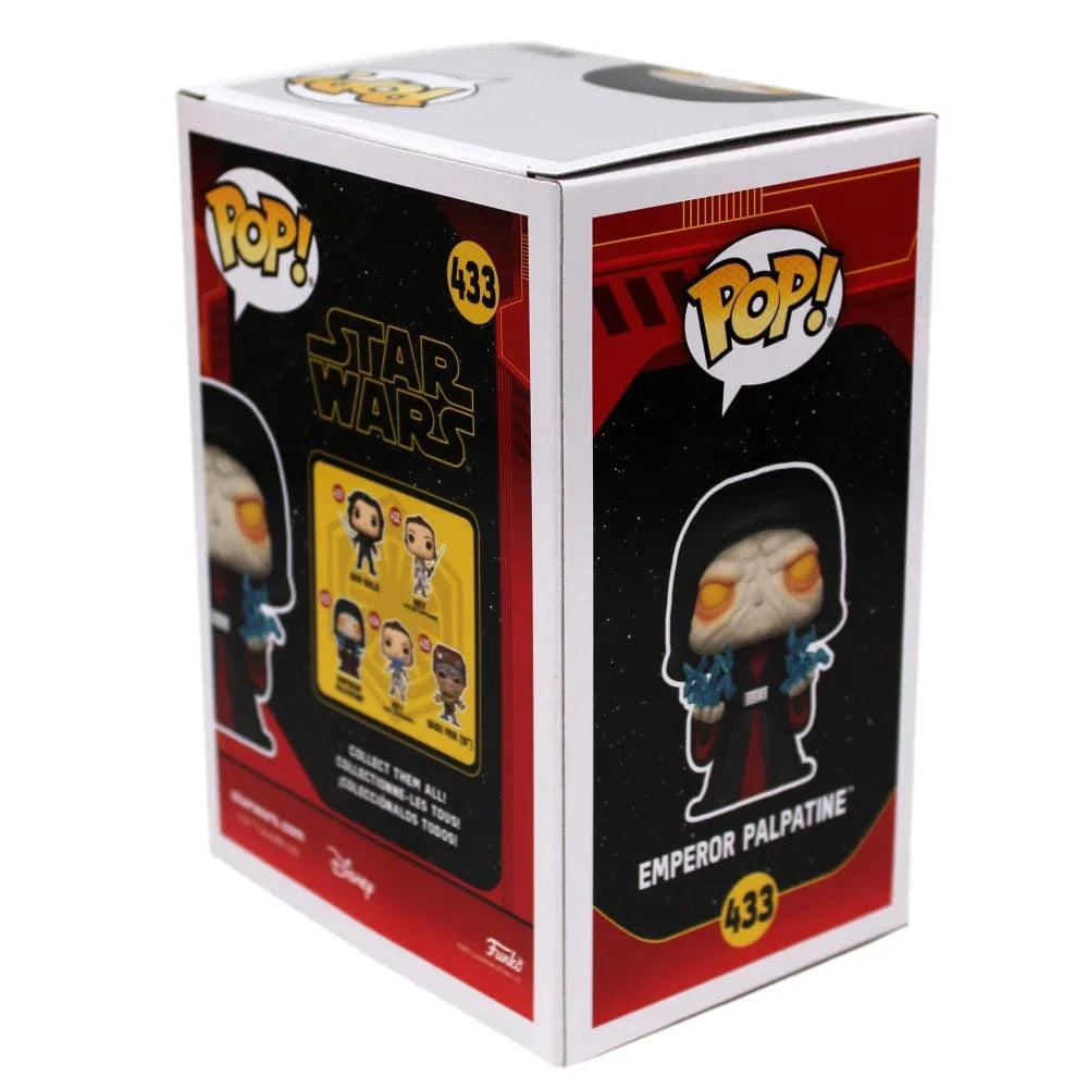 Ian McDiarmid Autographed Funko Pop Star Wars Emperor Palpatine 433 JSA IGM COA Signed Funko Pop Inscriptagraphs Memorabilia