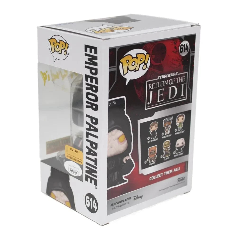 Ian McDiarmid Signed Funko Pop Star Wars Emperor Palpatine 614 JSA COA Autograph Funko Pop Inscriptagraphs Memorabilia