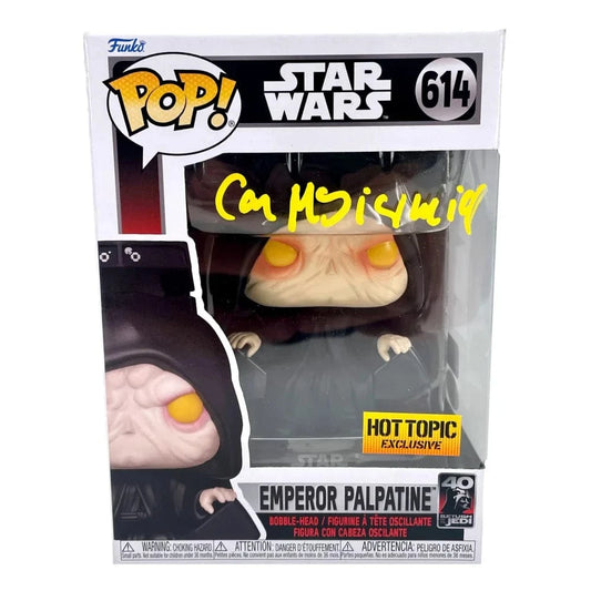 Ian McDiarmid Signed Funko Pop Star Wars Emperor Palpatine 614 JSA COA Autograph Funko Pop Inscriptagraphs Memorabilia