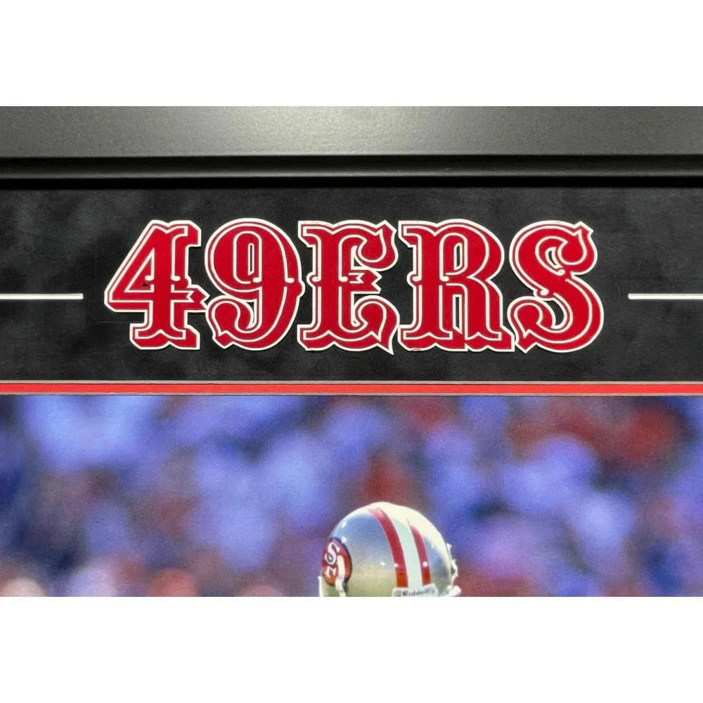Jerry Rice Autographed San Francisco 49ers 16x20 Photo Framed BAS Sign ...