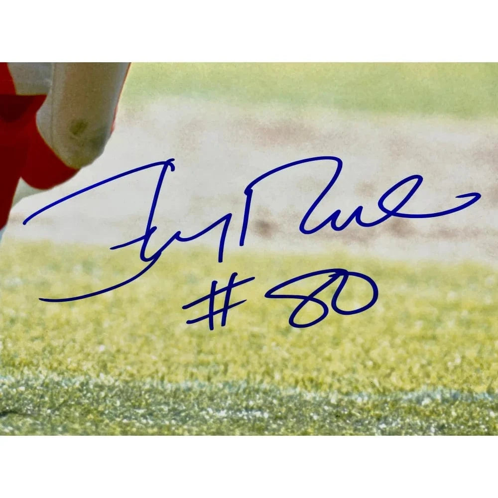 Jerry Rice Autographed San Francisco 49ers 16x20 Photo Framed BAS Sign ...