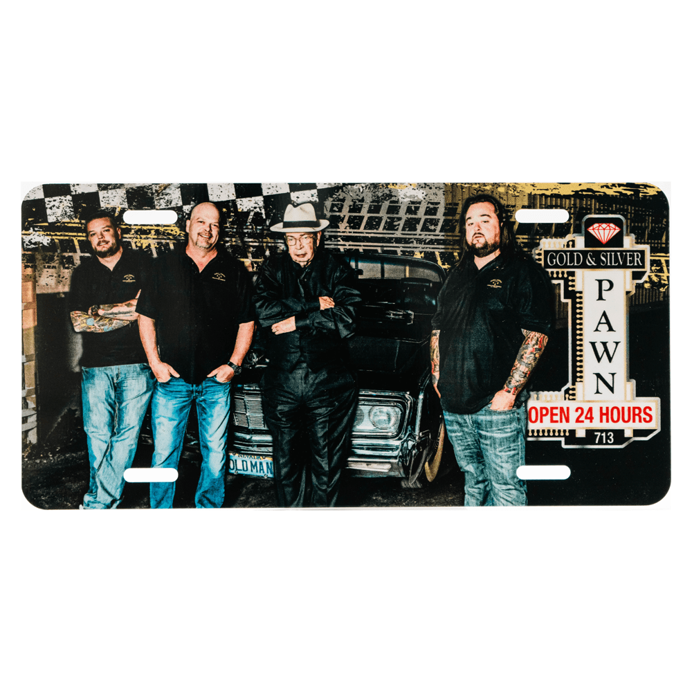 Gold & Silver Pawn Shop License Plate Gold & Silver Pawn Shop