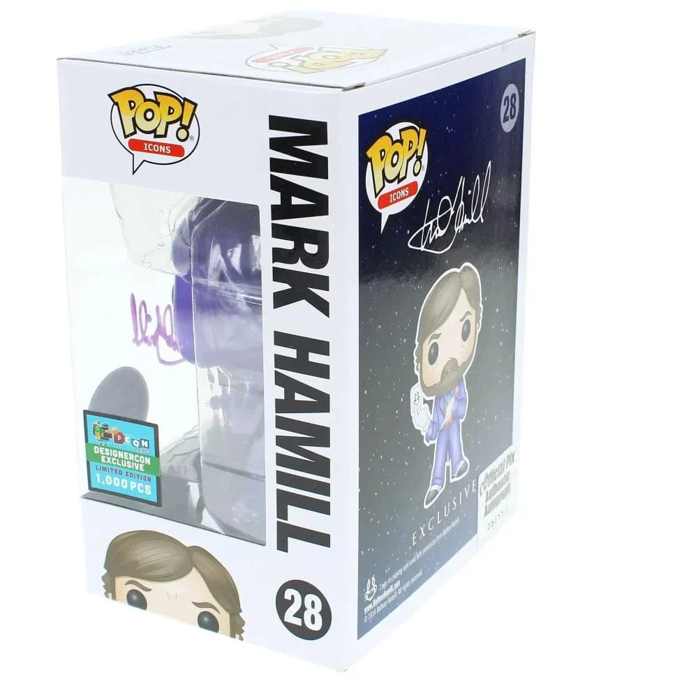 Mark Hamill Autographed Joker Funko Pop #28 Variant COA Signed #D/100 Batman Funko Pop Inscriptagraphs Memorabilia