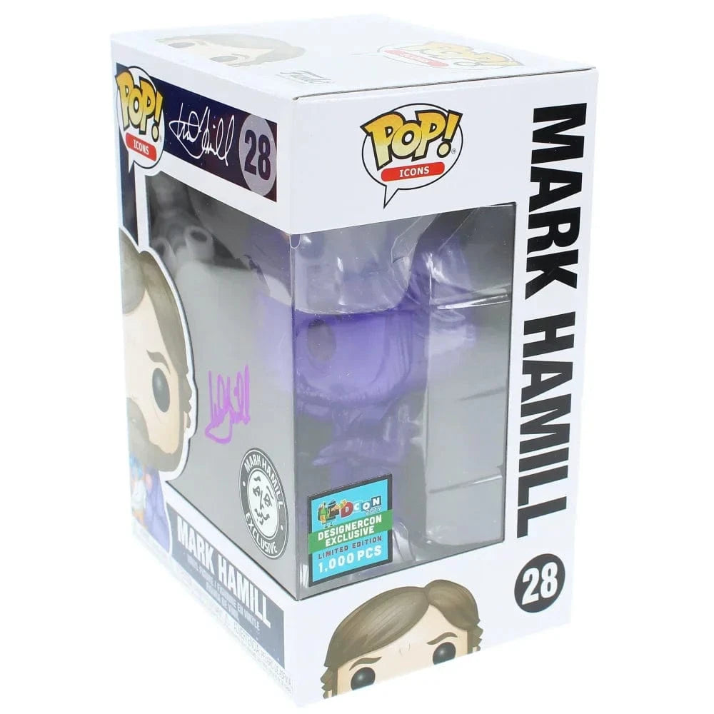 Mark Hamill Autographed Joker Funko Pop #28 Variant COA Signed #D/100 Batman Funko Pop Inscriptagraphs Memorabilia