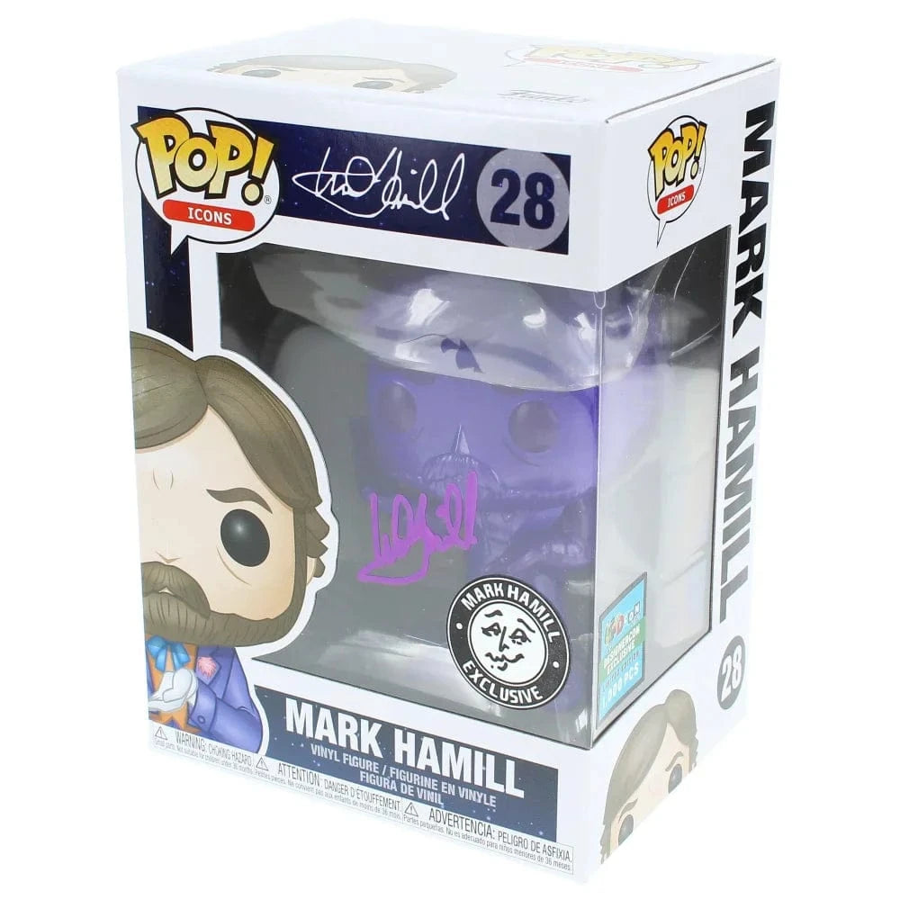 Mark Hamill Autographed Joker Funko Pop #28 Variant COA Signed #D/100 Batman Funko Pop Inscriptagraphs Memorabilia