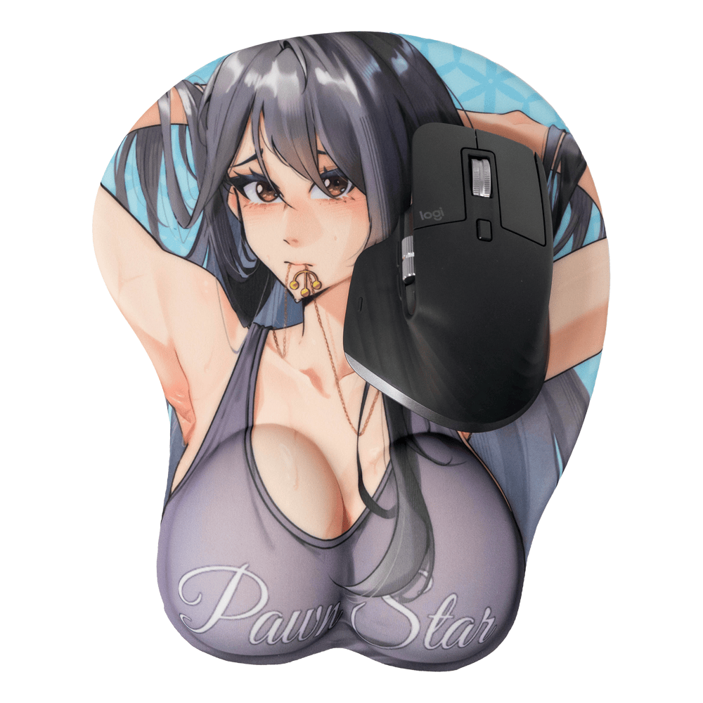 Anime Girl Mousepad Gold & Silver Pawn Shop